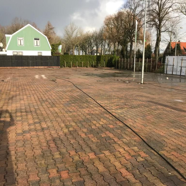 Hogedruk en stoom reinigen tuincentrum