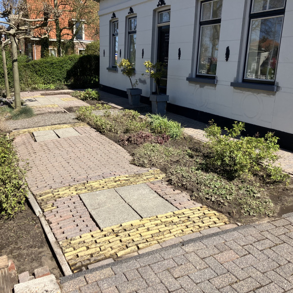 Hogedruk reinigen en stoom reinigen tuin en terras